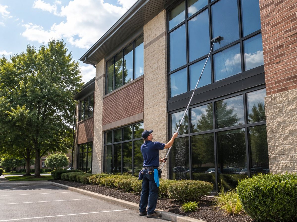 Office building window cleaning Bedford County