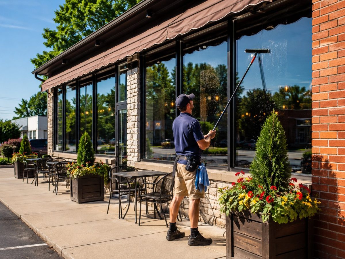 Restaurant window cleaning Everett PA