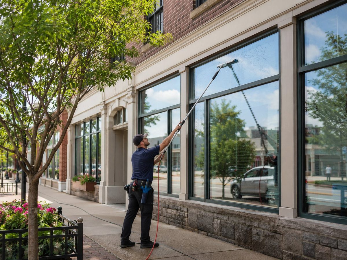 Storefront window cleaning Everett